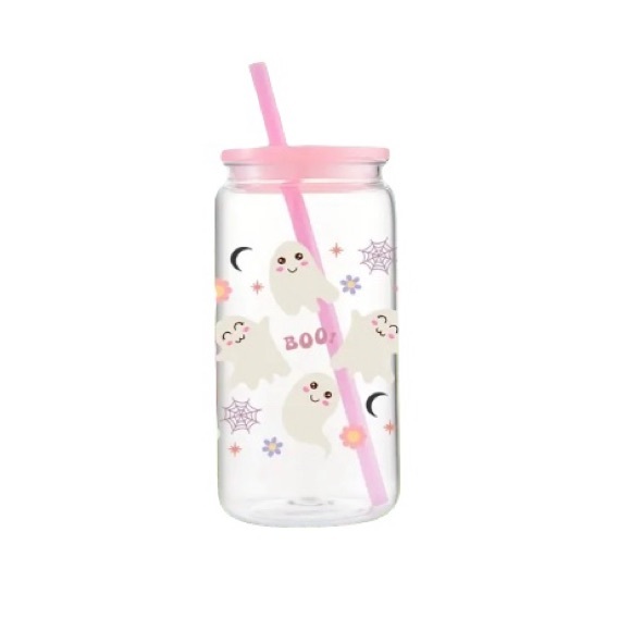 Other - Pink Ghost Halloween Mason Cup
